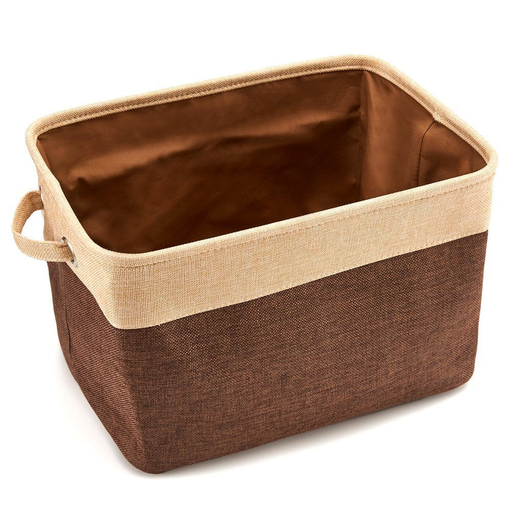 Compact Cotton Linen Organizer Box