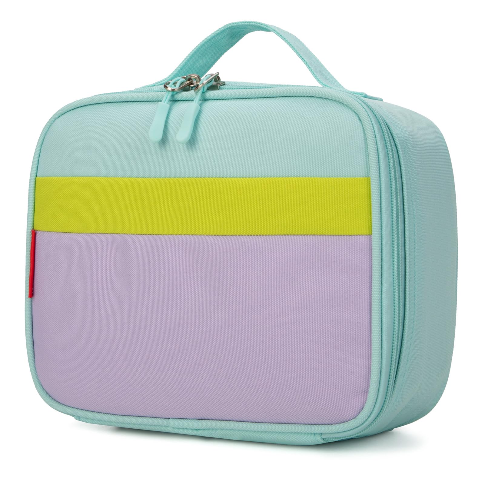 HawLander Insulated Kids Lunch Box Bag for Boys and Girls Standard Size for School Light Green