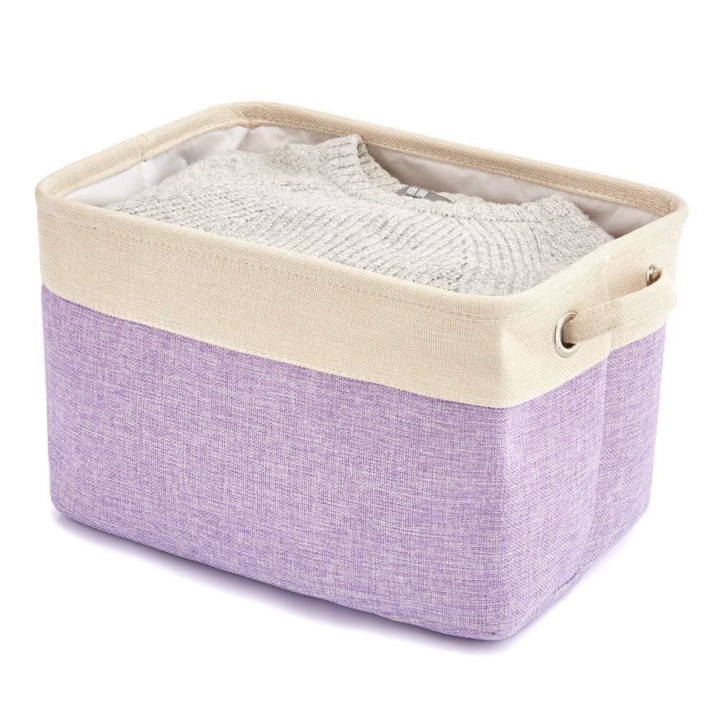 Compact Cotton Linen Organizer Box