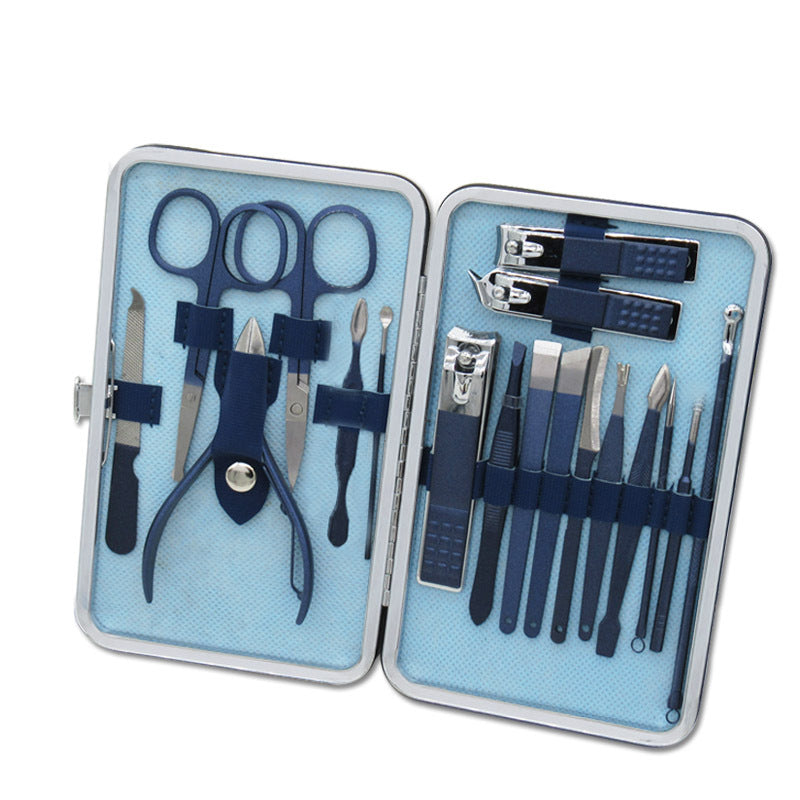 18-Piece Deluxe Nail Grooming Kit with Stainless Steel Scissors