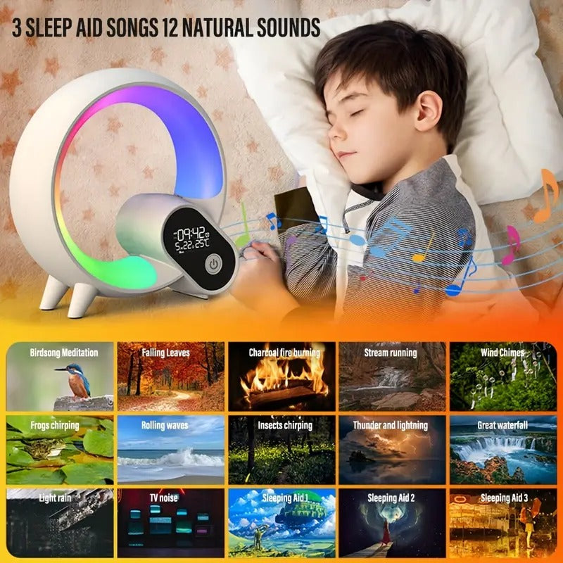 Sunrise Glow Alarm Clock with Bluetooth Speaker