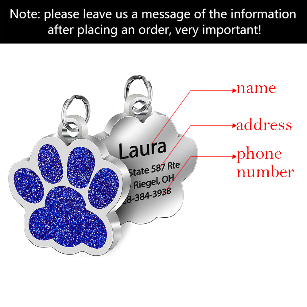 Stylish Bone-Shaped Steel Dog ID
