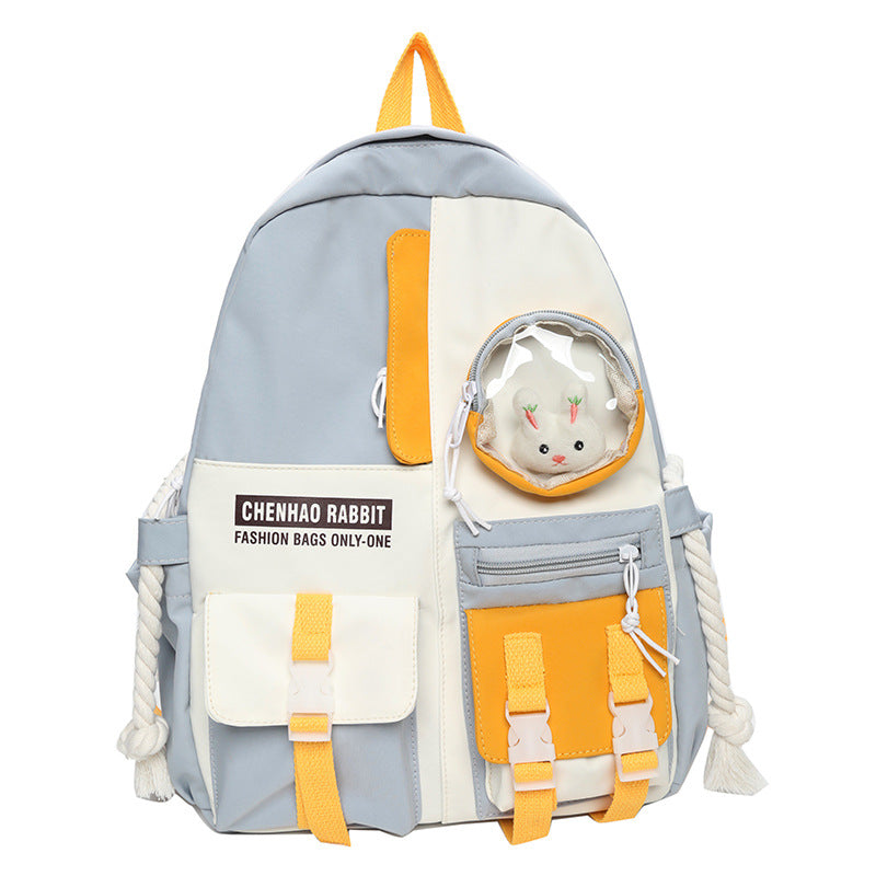 Waterproof Nylon Backpack for Girls and College Students