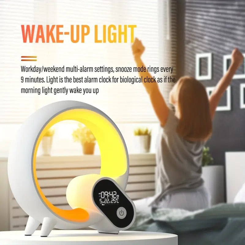 Sunrise Glow Alarm Clock with Bluetooth Speaker