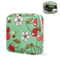 Likesing 5.1" Mini Makeup Bag for Purse Nylon Small Makeup Pouch Travel Cosmetic Make up Bags for Women Girls Cute Preppy Mini Toiletry Bag Coin Pouch Period Bag(Cherries)