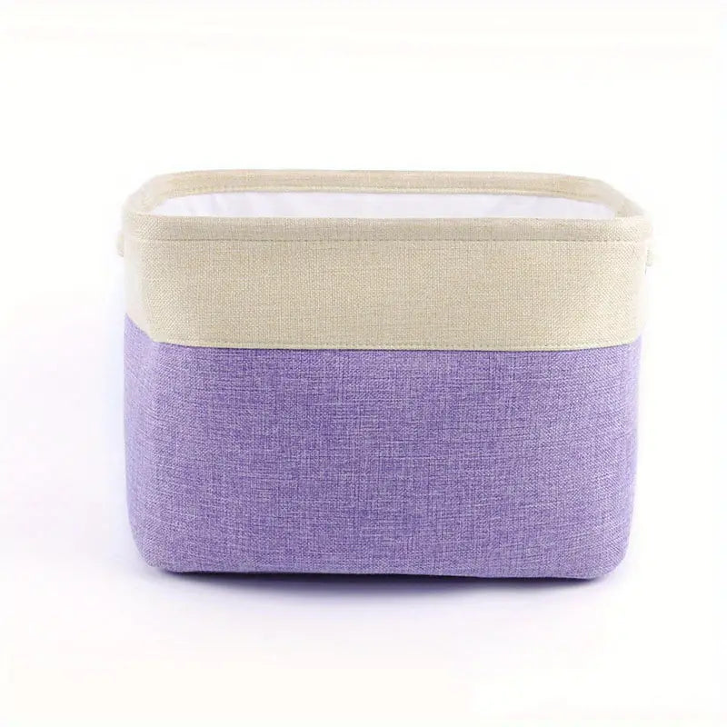 Compact Cotton Linen Organizer Box