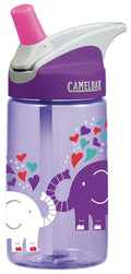 CamelBak Eddy 0.4-Liter Kids Water Bottle – Easy to Use for Kids - CamelBak Kids Big Bite Valve - Spill Proof- Not For Children Under 3 Years - Water Bottle For Kids - BPA-Free Water Bottle – 12 Ounces Elephant Love Bottle Only
