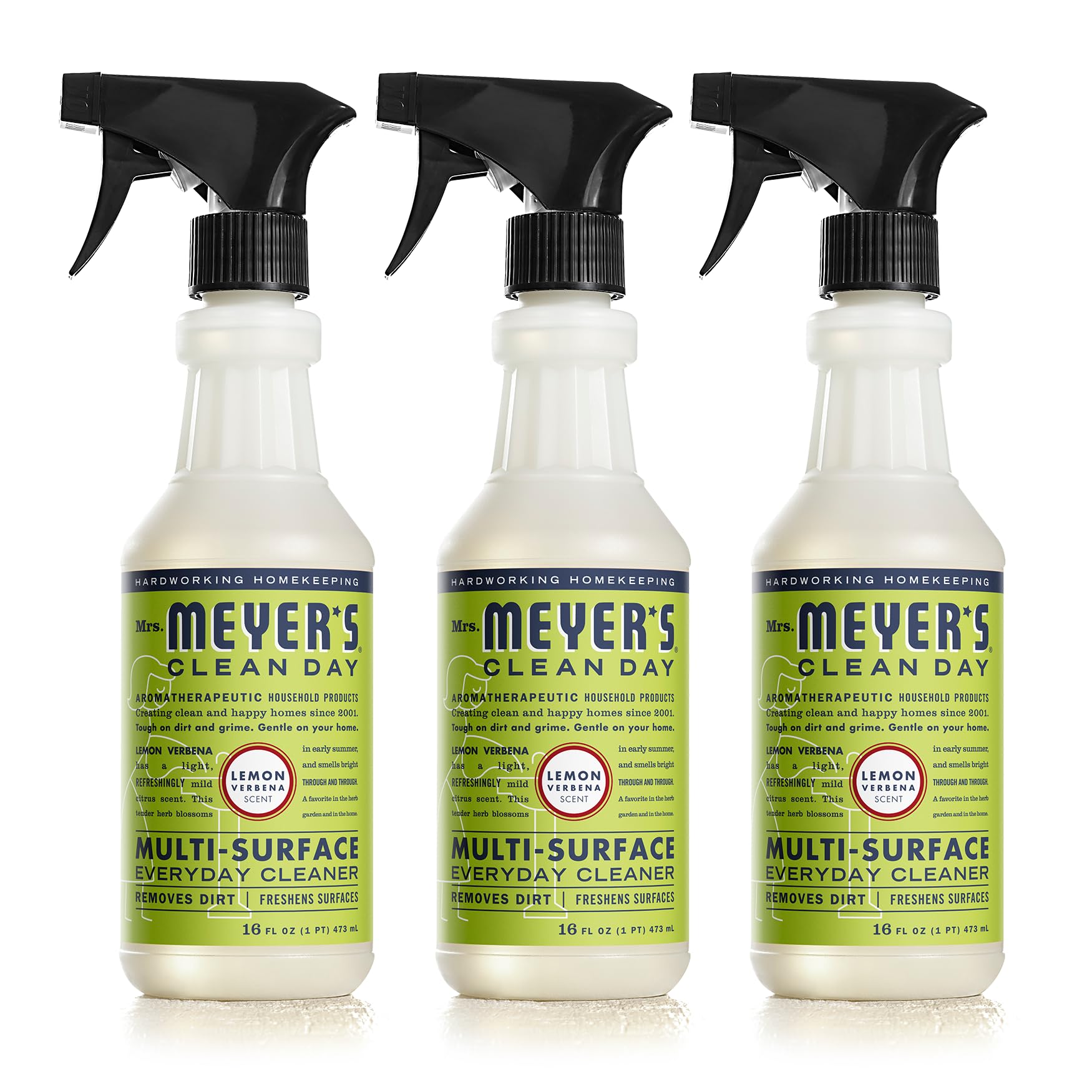 MRS. MEYERS CLEAN DAY All-Purpose Cleaner Spray Cruelty Free Formula Lemon Verbena 16 fl. oz - Pack of 3