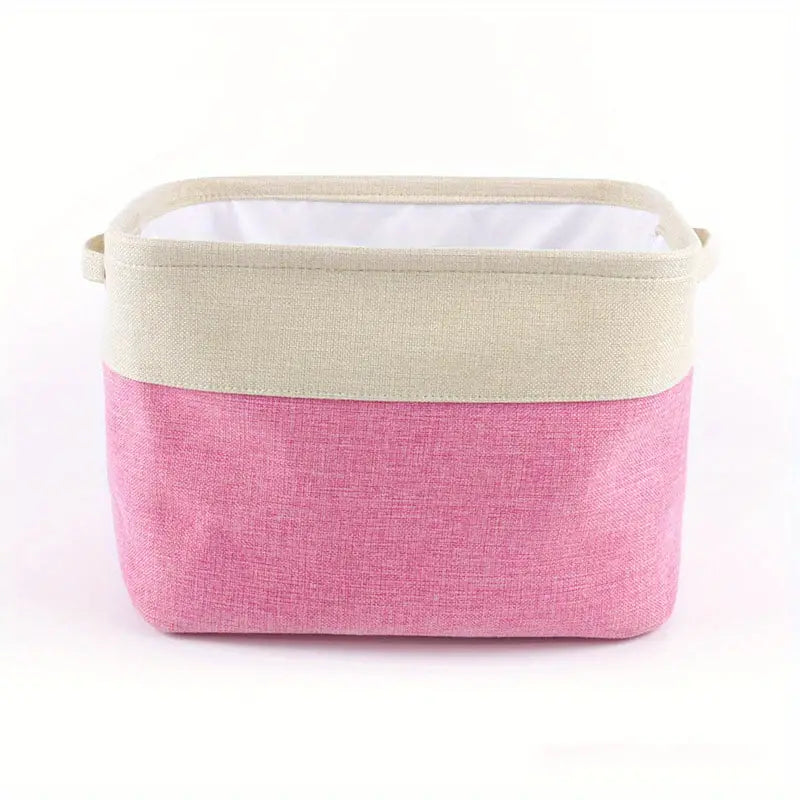 Compact Cotton Linen Organizer Box
