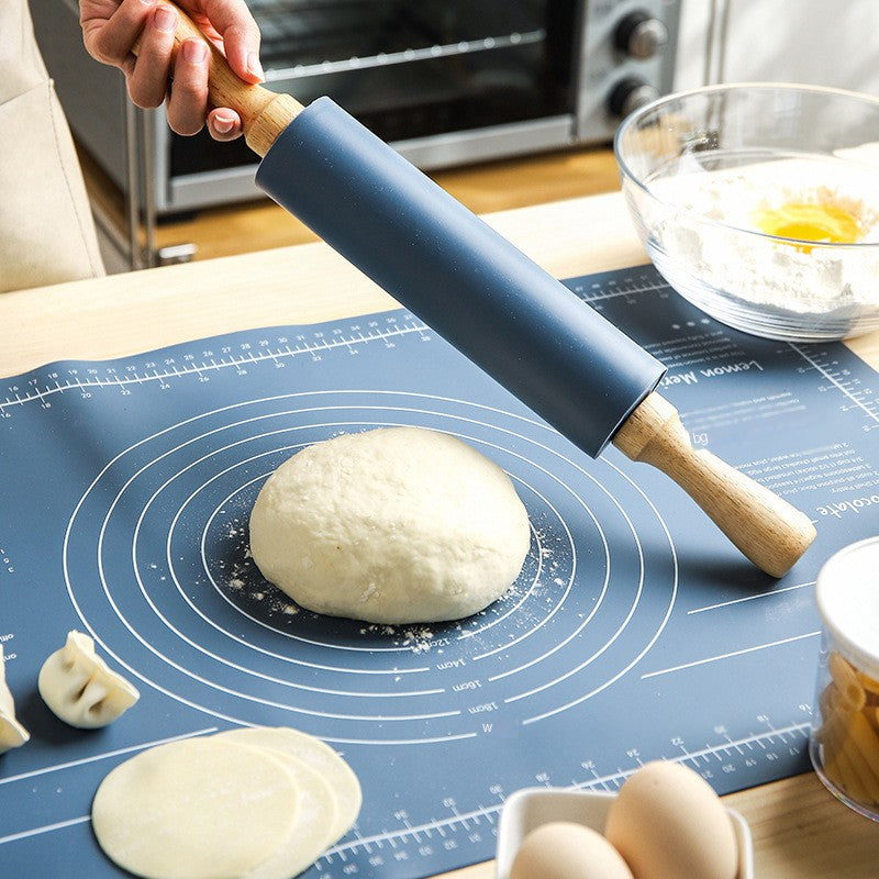 Sturdy Grip Rolling Pin & Expansive Baking Mat