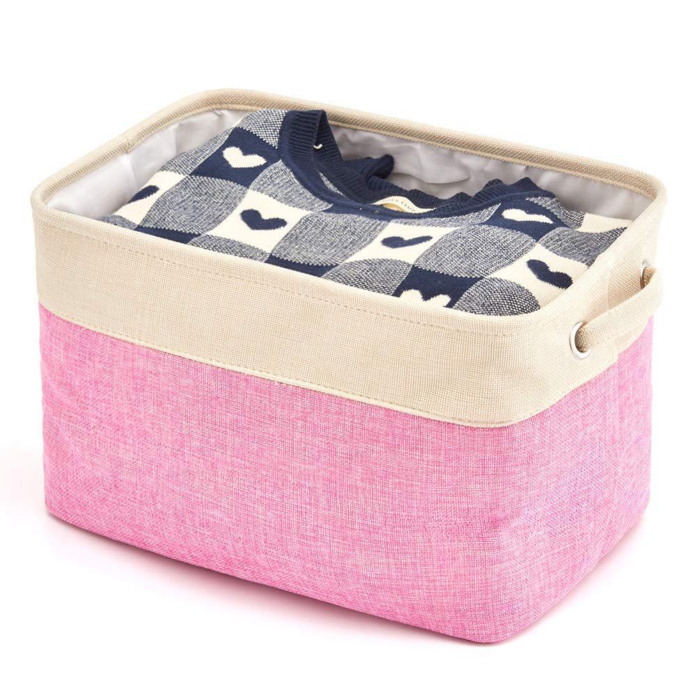 Compact Cotton Linen Organizer Box