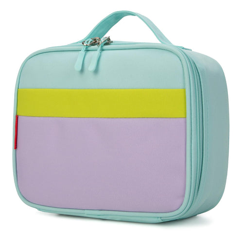 HawLander Insulated Kids Lunch Box Bag for Boys and Girls Standard Size for School Light Green