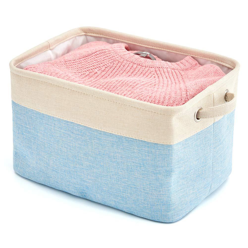Compact Cotton Linen Organizer Box